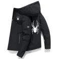 thumbnail image 2 of Primavera otoño chaqueta deportiva al aire libre a prueba de viento con cremallera sólida para hombre sombrero recto informal de alta calidad ocio de moda simplicidad, 2 of 5