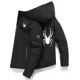 thumbnail image 2 of Primavera otoño chaqueta deportiva al aire libre a prueba de viento con cremallera sólida para hombre sombrero recto informal de alta calidad ocio de moda simplicidad, 2 of 5