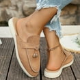thumbnail image 4 of Viluyesy Clogs for Womens, Round Toe Soft Sole Suede Leather Casual Comfort Slingback Flats Brown US6, 4 of 9