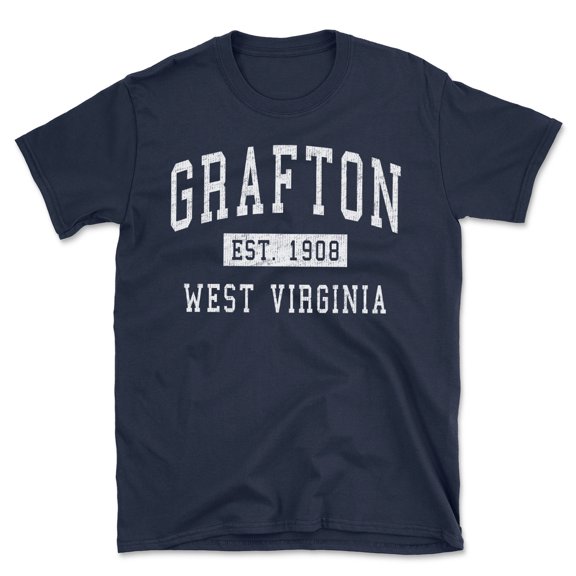 Grafton West Virginia Classic Established Men's Cotton T-Shirt