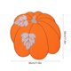 thumbnail image 3 of Manteles individuales bordados de calabazas de otoño para Acción de Gracias, manteles individuales redondos para la mesa de la cosecha de calabazas de otoño, manteles individuales para la cocina, come, 3 of 6