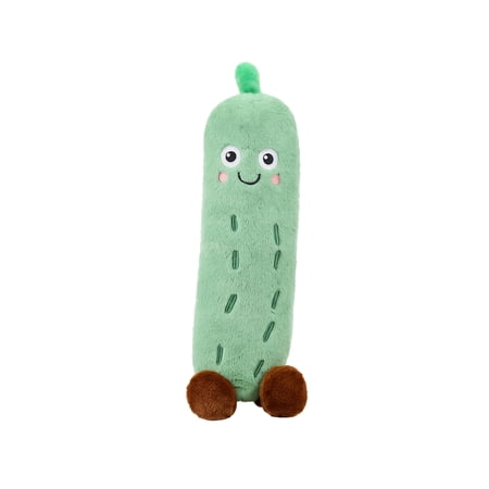 Cucumber Plush Toy, Cute Smiling Stuffed Pickle Doll, 39.4 inch Long Soft Throw Pillow 1 Pack, for Kids Birthday Gift Home Decor Nap Sleeping Companion