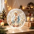 thumbnail image 4 of DIY Mary Praying Diamond Painting Suncatcher Hanging Ornament Kit, Pearl Round Acrylic Sun Catcher, Diamond Art Decor for Christian Religious Christmas Home Display 20X20cm, 4 of 5