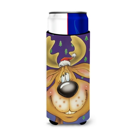 

Carolines Treasures AAH7198MUK Comic Reindeer Ultra Beverage Insulators for slim cans Slim Can multicolor