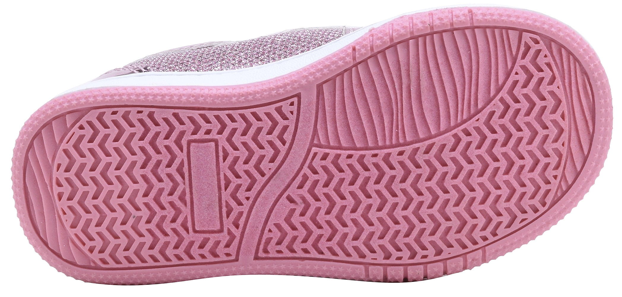 NEWMALL Toddler Glitter Shoes Girls Flashing Cute Bowknot Sneakers (10 Toddler,Pink)