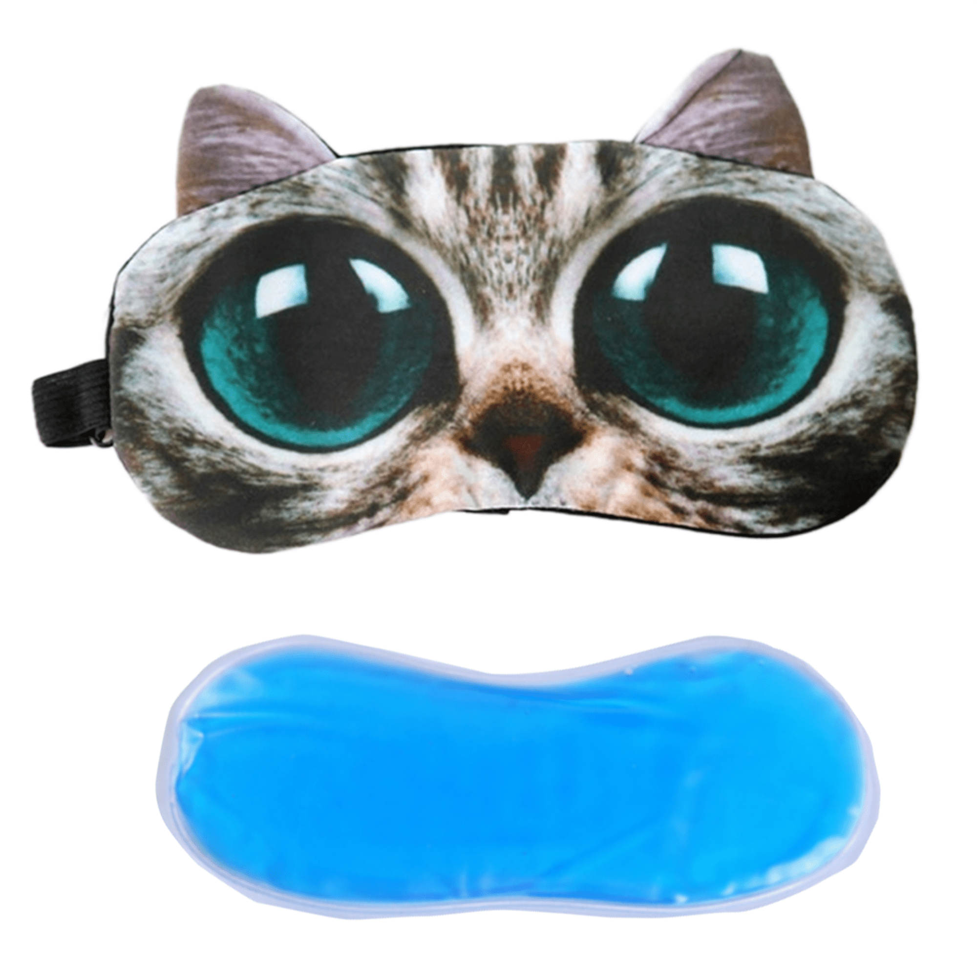 Inevnen Cute Animal Sleep Mask Eye Mask for Sleeping Cat Dog Mask Soft