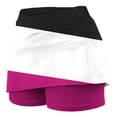thumbnail image 4 of Cowsor Girls Skort Tummy Control Plus Size Skorts for Women High Waist Athletic Sports Pants Skirt Casual Shorts, 4 of 6