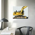thumbnail image 4 of Nawypu Set of Construction Nursery Canvas Wall Art Vehicle Framed Paintings Prints Watercolor Dump Truck Tractor Canvas Wall Decor for Home Boys Bedroom Nursery, 4 of 5