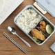 thumbnail image 3 of Caja Bento a prueba de fugas para adultos con fiambrera de 3 compartimentos para niños con cuchara y Tomshoo  Caja Bento, 3 of 7