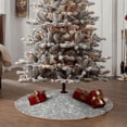 thumbnail image 6 of Kll Glittersilver Christmas Tree Skirt 30",Party Decorations Farmhouse For Christmas Decorations Holiday Party, 6 of 8