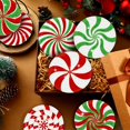 thumbnail image 2 of Juego de 8 posavasos navideños con diamantes de Perthlin, 9,5 cm, 2 of 7