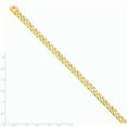 thumbnail image 2 of 14K Yellow Gold 6.8mm Hand-polished Flat Beveled Curb Link Bracelet 9 Inch, 2 of 5