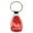 Red, variant on Honda CR-X Keychain & Keyring - Red Teardrop