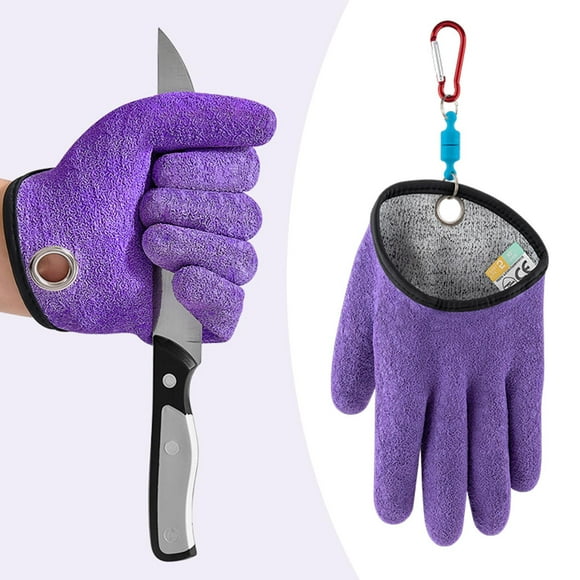 Fishing Gloves with Hook, Good Toughness, Wear Resistance, Shark Fin Prick The Hand - Left Hand, Size