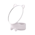 thumbnail image 2 of Makeup Desk with Led Lights Side Table with Handle - Cat Ear Cartoon Storage Makeup Mirror White, Make up Mirror, Back to School, Wedding, Christmas,Season, Anniversary, Thanksgiving, Halloween, 2 of 4