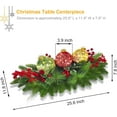 thumbnail image 3 of NeoMart Christmas Table Centerpieces Decorations, Lighted Table Accent Centerpiece with LED Sparkle Baubles Battery Operated with Timer Holiday Candelabrum for Home Party Xmas Table Mantel Decoration, 3 of 12