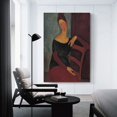 thumbnail image 3 of Cuadro impreso de Amedeo Modigliani (106) Lienzo Arte de pared Impresiones Póster Regalos Foto Cuadro Pintura Pósteres Decoración de habitación Decoración del hogar 12x18 pulgadas (30x45 cm), 3 of 6