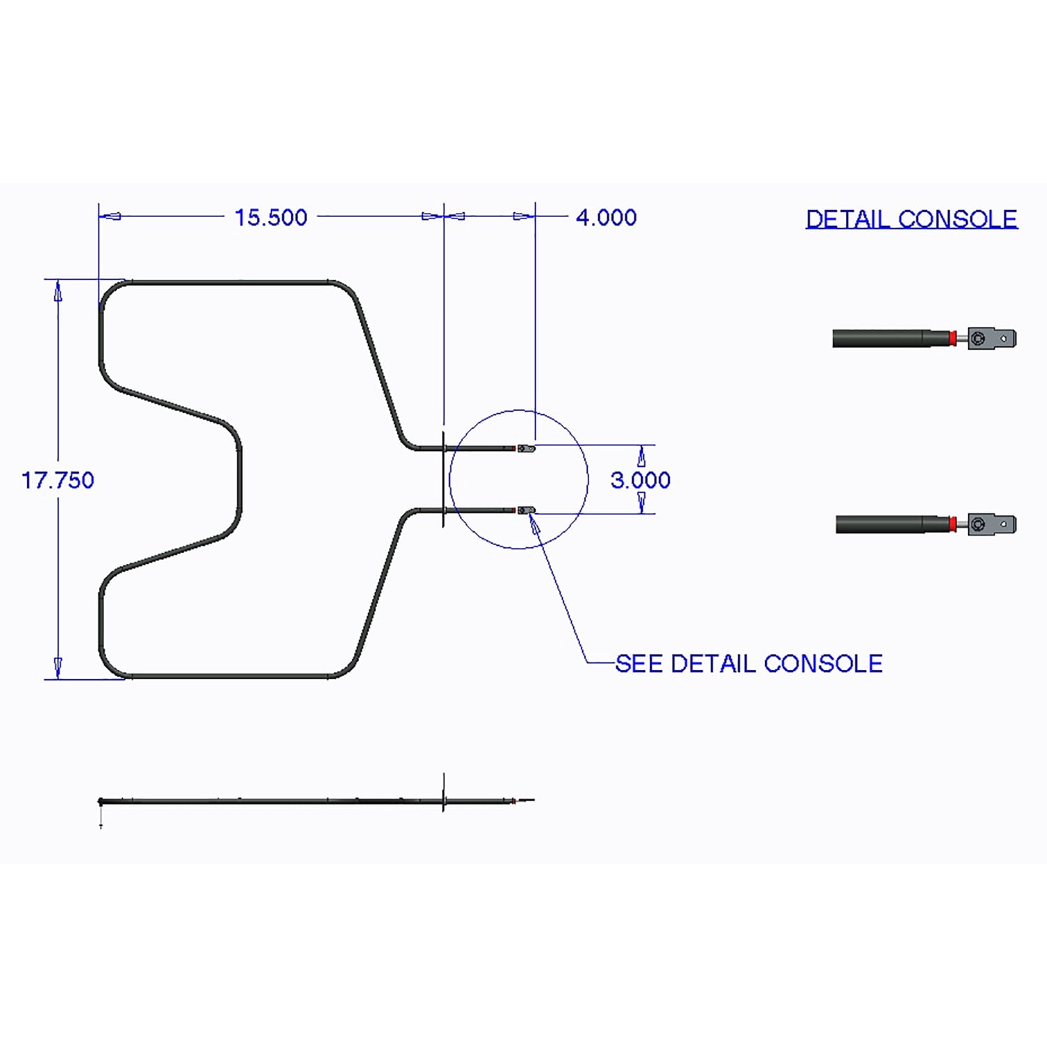 Range Kleen Bake Element, Fits GE, RCA, Kenmore, Hotpoint