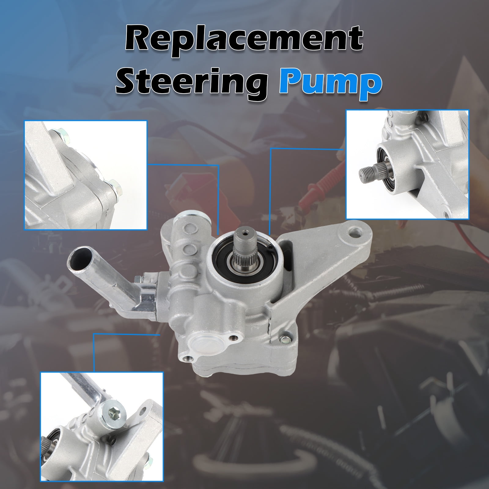 1PC Power Steering Pump For 98-02 Honda Accord 3.0L Honda Odyssey 3.5L 99-04 21-5993