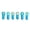 Blue, variant on M Buder Aluminum Alloy M3 Link Rod Tie Rod End Ball Head Joint Holder for 1/10 RC Car Blue, 6 Pieces (0.7 x 0.2 inches / 18 x 5.6 mm)