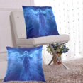 thumbnail image 6 of Flying Skeleton with Blue Flash Throw Pillow Covers Pillowcases 16 x 16 Inch Home Decor 2 Packs for Bedroom Sofa, 6 of 6