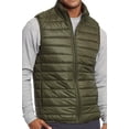 thumbnail image 3 of ET TU Men's Lightweight Puffer Vest L, Olive, 3 of 4