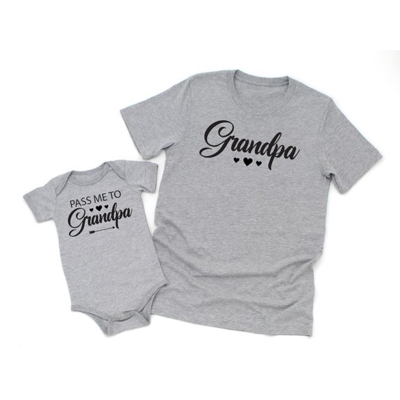 Grandpa Men's T-Shirt Funny Tee Pass Me To Grandpa Baby Bodysuit Kids Toddler Shirt