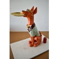 thumbnail image 3 of Happy Hostess Dog Resin Statue with Orange and White Finish 19" x 9" x 28"H, 3 of 11