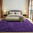 thumbnail image 7 of ZENELESS Large Fluffy Area Rugs for Living Room,9x12 Shag Rectangular Carpets for Bedroom Grape Purple, 7 of 7