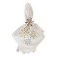thumbnail image 3 of Design Imports CAMZ10702 Sparkle Snowflakes Embroidered Napkin Set - Set of 6, 3 of 6