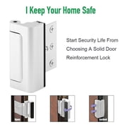 Ywmsfl Home Security Door Lock Aluminum Alloy Door Reinforcement Lock Flip High Night Lock Childproof Door Security Device