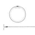 thumbnail image 2 of SUTENGDA 100Pcs Chain Clasp Silver Stainless Steel Ball Chain for Adults and Diy Crafts, 2 of 8