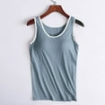 thumbnail image 2 of ZyeKqe Womens Pajama Tank Tops with Built in Bra Workout Yoga Athletic Sleeveless Undershirts Longewear, 2 of 6