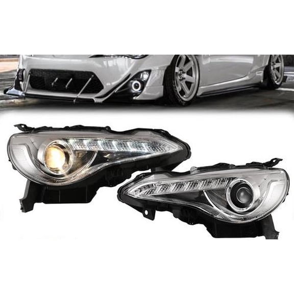 2013 2014-2016 Pair LED Headlights For Subaru BRZ Projector Front Left   Right