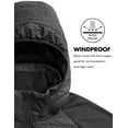 thumbnail image 6 of BALEAF Men's Lightweight Puffer Outerwear Jacket Warm Winter Hiking Walking Coat Water Resistant Package Black S, 6 of 7