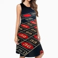 thumbnail image 2 of Oulette, Gambling,Dice,Casino Dress Elegant Party Dresses Evening Dresses Women Dress Sleeveless Dress Ladies Dresses, 2 of 4