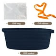 thumbnail image 4 of Cesta pequeña de cuerda azul marino Basket Pro Goleem 30 x 20 x 13 cm, 4 of 7