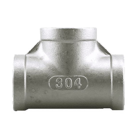 304 Stainless Steel Tee, 3 Way, 3/4