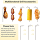 thumbnail image 4 of Soporte para latas de pollo 4 en 1 para parrilla y ahumador, 4 of 8