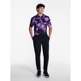 thumbnail image 2 of Birdie Bound Men's and Big Men's Midnight Bloom Polo Shirt, Sizes XS-4XLT, 2 of 5