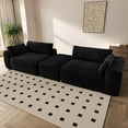 thumbnail image 5 of Cloud Sectional Couch with L-Shape Chaise,Modern Modular Sofa with Deep Seat, Upholstered Couches for Living Room Bedroom,No Assembly Required, Black (Corduroy Fabric), 5 of 8