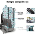 thumbnail image 6 of Tilami Rolling Backpack 19 inch with Lunch Bag Wheeled Laptop Backpack, 6 of 7