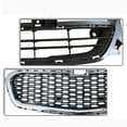 thumbnail image 3 of Grille Compatible With 2014 2015 Chevrolet Chevy Malibu For 2016 Chevy Malibu Limited 3pcs Front Upper & Center & Lower Chrome Bumper Grill, 3 of 5