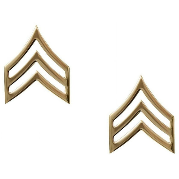 Rothco Sergeant Polished Insignia - Gold