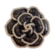 thumbnail image 2 of Broche de flores Bling Bling elegante decorativo negro para abrigo traje, 2 of 10