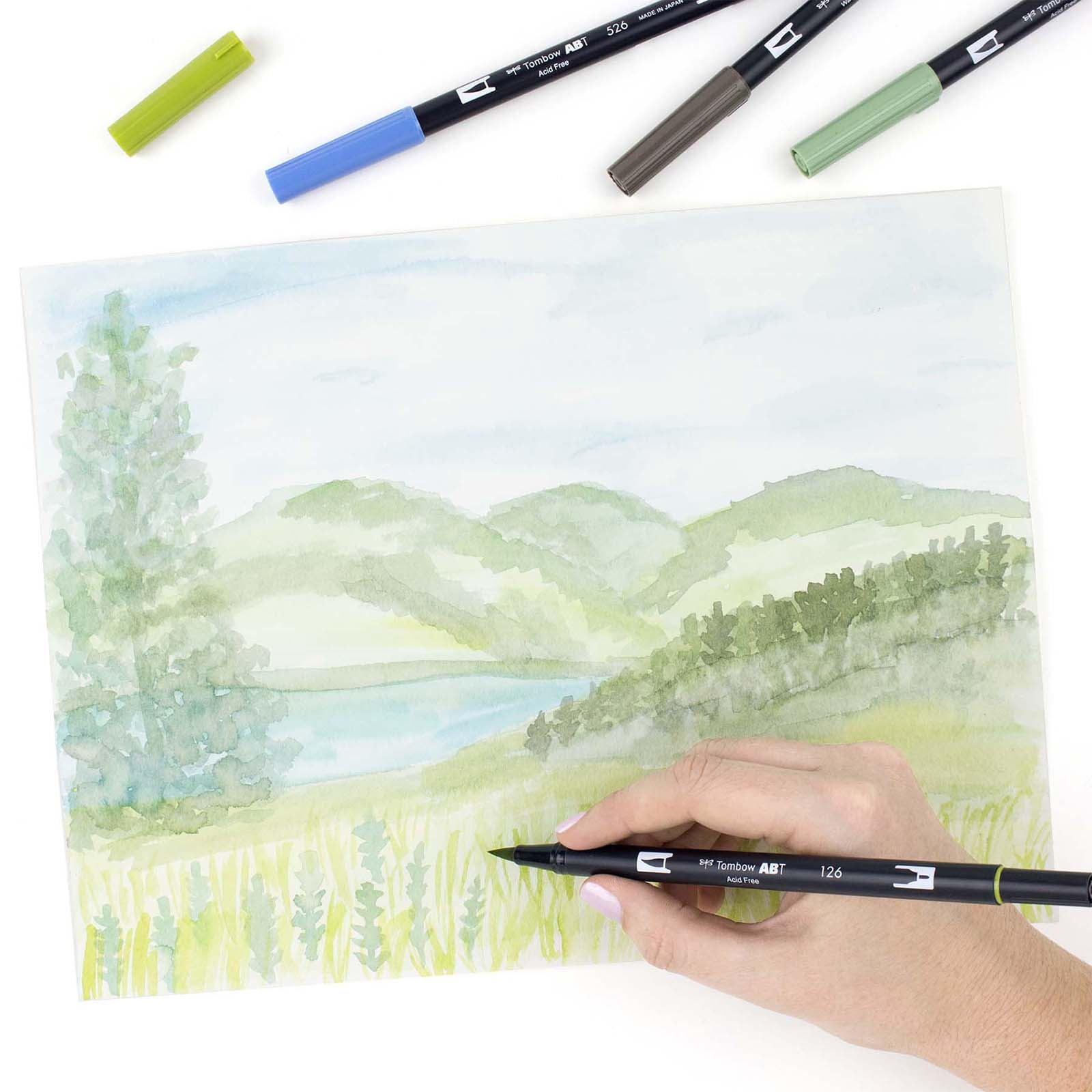 Tombow Landscape Dual Brush Pens, 6 Packs: 10 ct. (60 total)