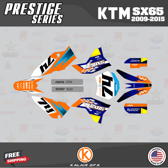 Kalair GFX Graphics Kit for Ktm SX65 (2009-2015) Prestige Series