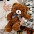thumbnail image 6 of Bow Tie Teddy Bear Plush Stuffed Animal, Soft Huggable Companion Doll with Premium Plush Fabric, Comforting Cuddly Toy for All Ages, 6 of 9