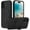 Black, variant on Magnetic Case for iPhone 16,Compatible with MagSafe Charging with Ring Stand Heavy-Duty Protection Liquid Silicone Phone Case,White,For iPhone16