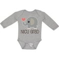 thumbnail image 3 of Inktastic Nicu Graduate Baby Elephant Boys or Girls Long Sleeve Baby Bodysuit, 3 of 5
